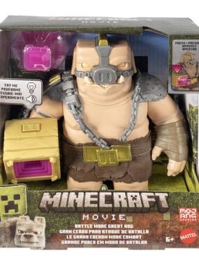 MINECRAFT BATTLE MODE GREAT HOG LARGE ACTION FIGURE